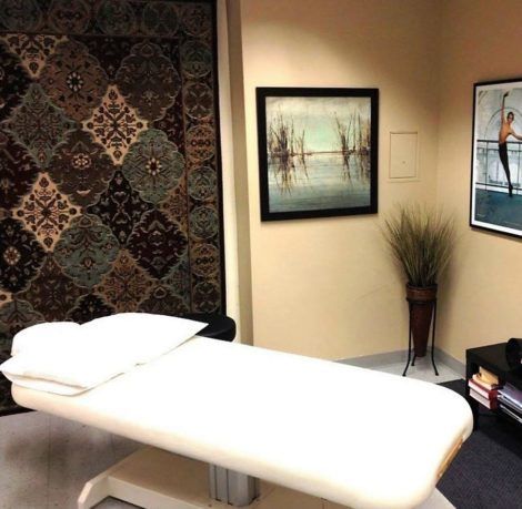 Massage Table Upholstered, Reupholstered, and Recovered by United Upholstery