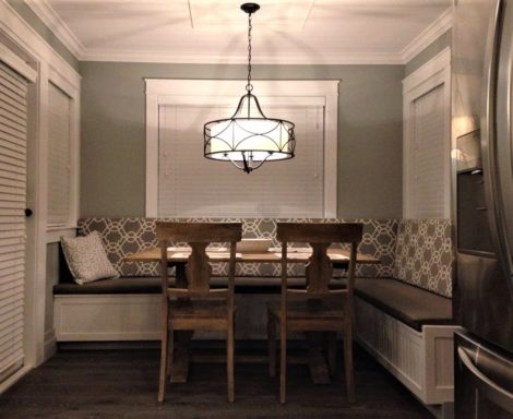 Custom Kitchen Nook Cushions Upholstered by United Upholstery